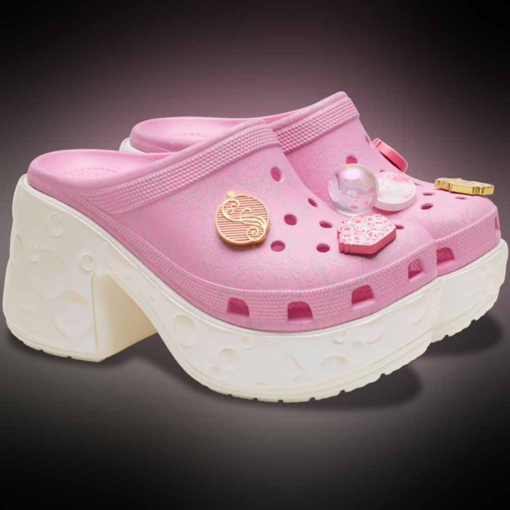 NWT W8/M6 Crocs Limited Edition Wicked Glinda Siren Clog